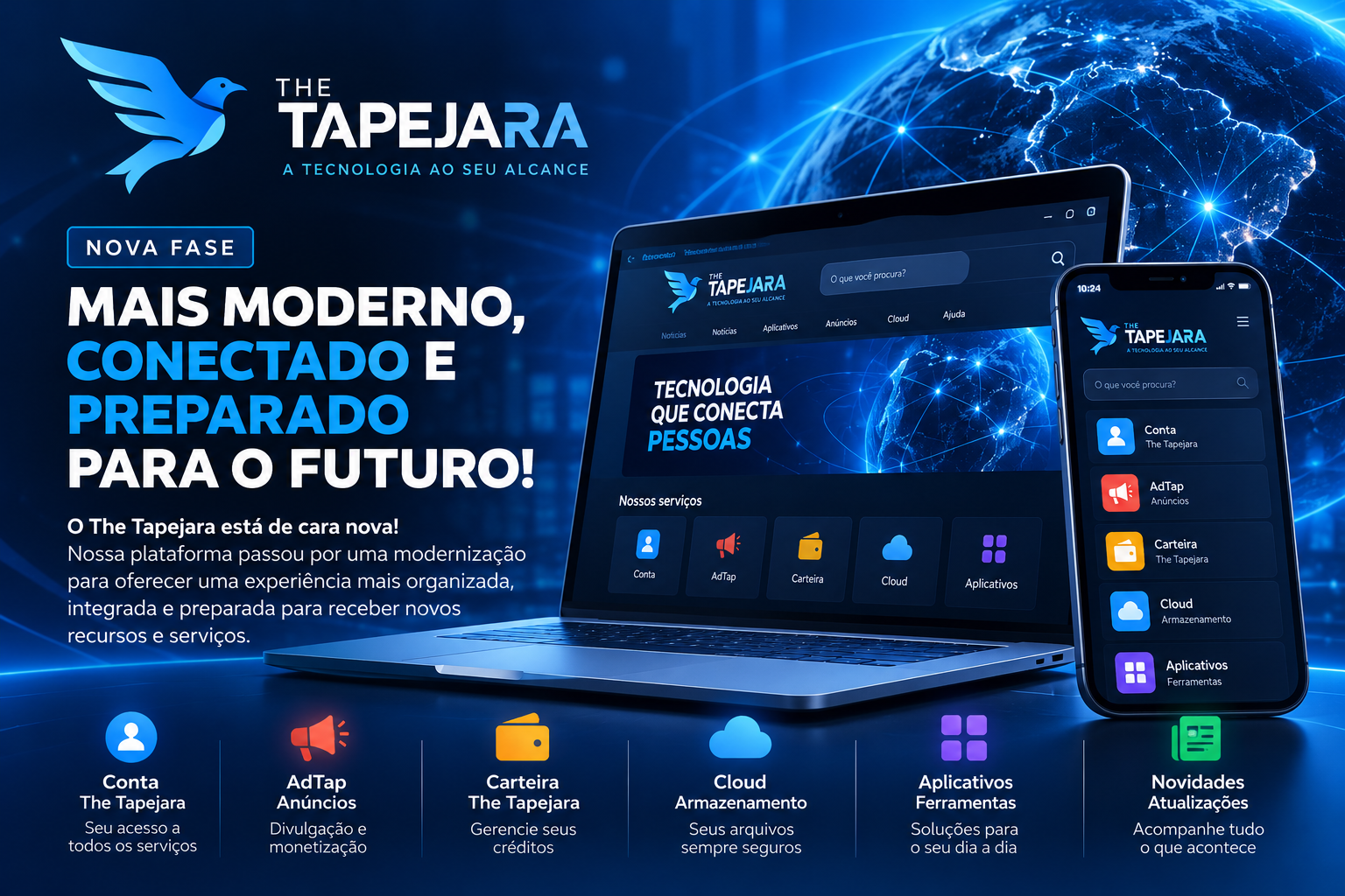 Capa de 🚀 The Tapejara inicia uma nova fase: mais moderno, conectado e preparado para o futuro!